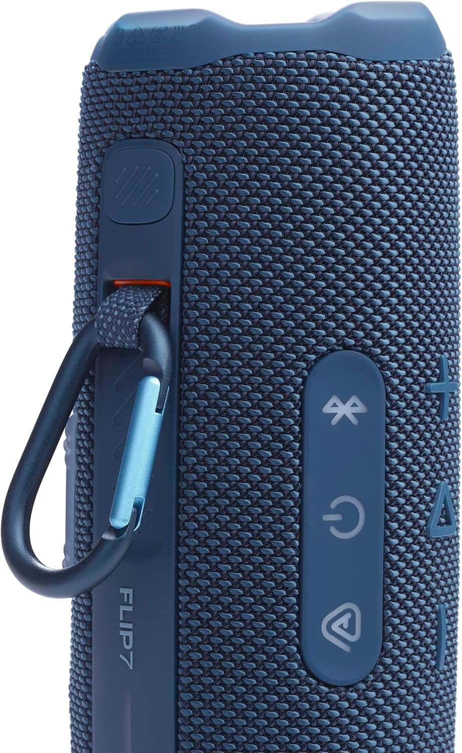 ORANGLES JBL Flip 7 Portable Waterproof Bluetooth Speaker – Drop-Proof Wireless Speaker with JBL Pro Sound, AI Boost, 16H Playtime & PushLock Accessories (Blue) - detailed closeup view - Image 3 of 4 | great for travel | Texas | Free Shipping ORANGLES
