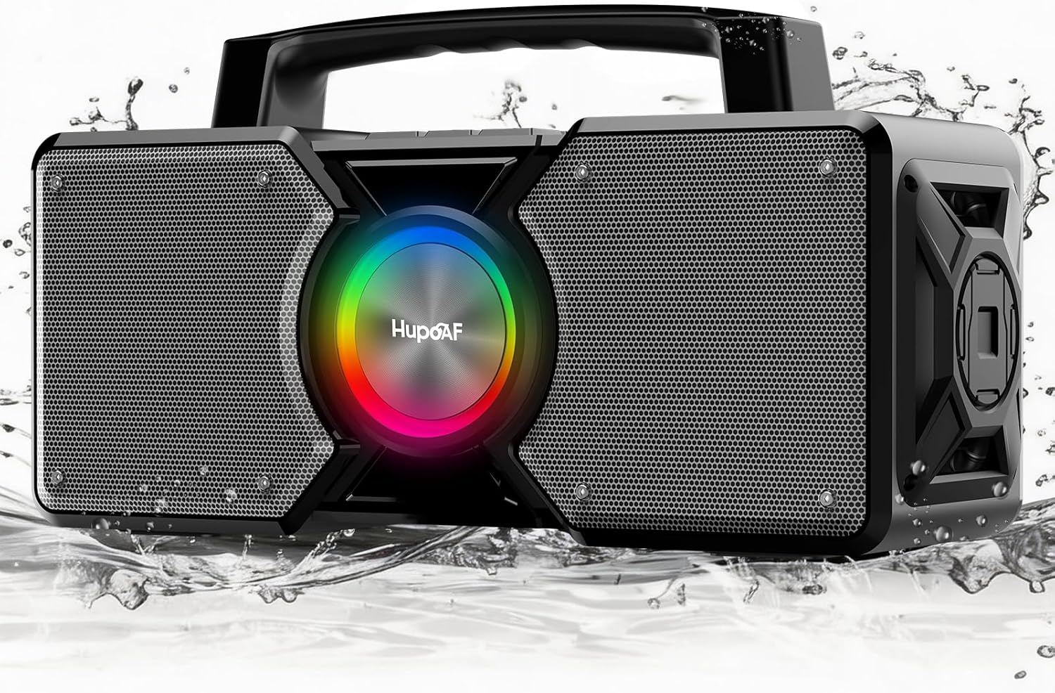 ORANGLES Hupoaf Bluetooth Wireless Speaker 160W Max – Outdoor Boombox with Loud Bass, IPX7 Waterproof, TWS Pairing & All-Day Battery for Party, Beach & Garage  - Main Product Image - professional product shot | Buy Hupoaf Bluetooth Wireless Speaker 160W Max – Outdoor Boombox with Loud Bass, IPX7 Waterproof, TWS Pairing & All-Day Battery for Party, Beach & Garage online USA | ORANGLES