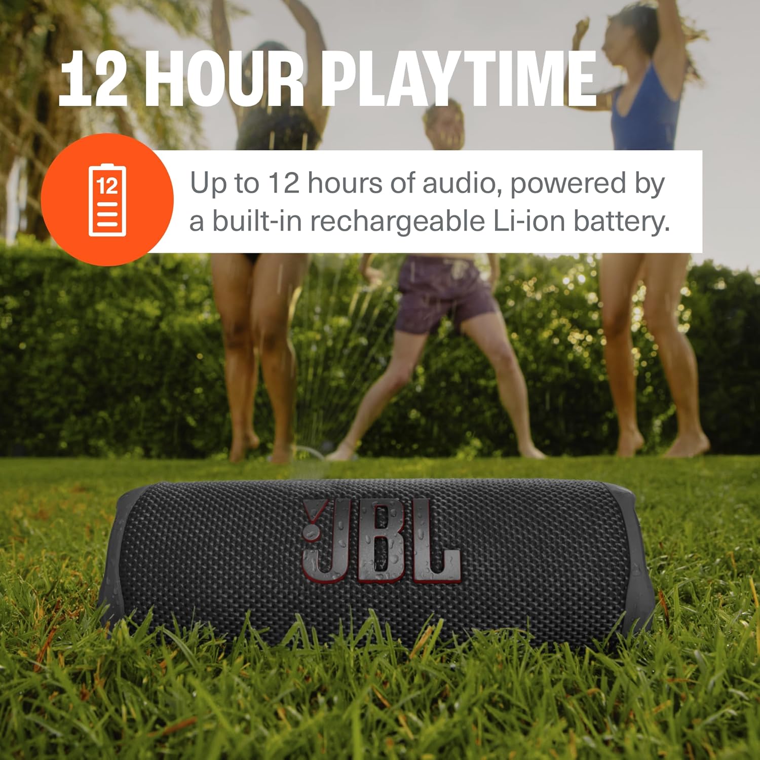 ORANGLES JBL Flip 6 Bluetooth Speaker (Blue) Bundle with divvi! Protective Hardshell Case – Waterproof Portable Wireless Speaker with Deep Bass & Travel Protection - high resolution display - Image 2 of 4 | perfect for office | California | Free Shipping ORANGLES
