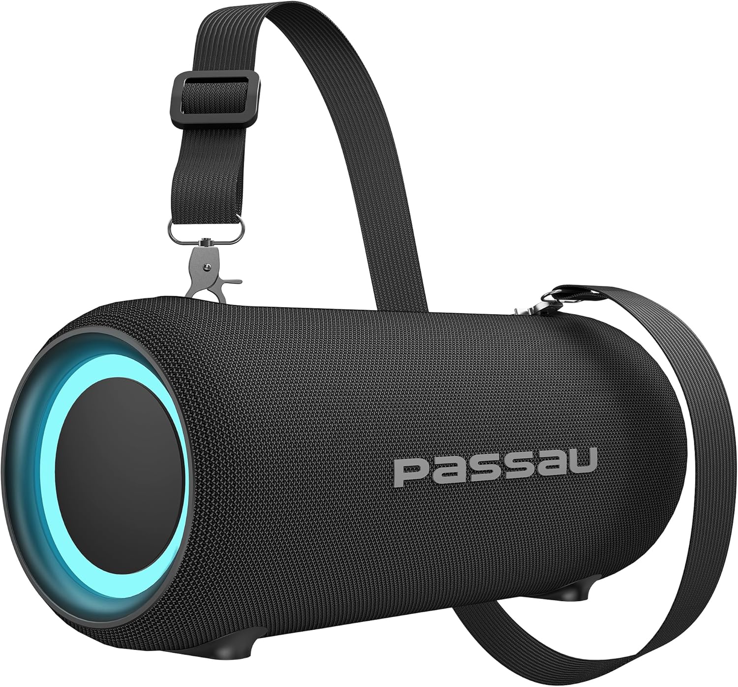 ORANGLES Passau Portable Bluetooth Speaker 40W Peak – Loud Stereo Sound, Deep Bass Passive Radiators, BT 5.3, IPX5 Waterproof, RGB Lights & All-Day Playtime  - Main Product Image - professional product shot | Buy Passau Portable Bluetooth Speaker 40W Peak – Loud Stereo Sound, Deep Bass Passive Radiators, BT 5.3, IPX5 Waterproof, RGB Lights & All-Day Playtime online USA | ORANGLES