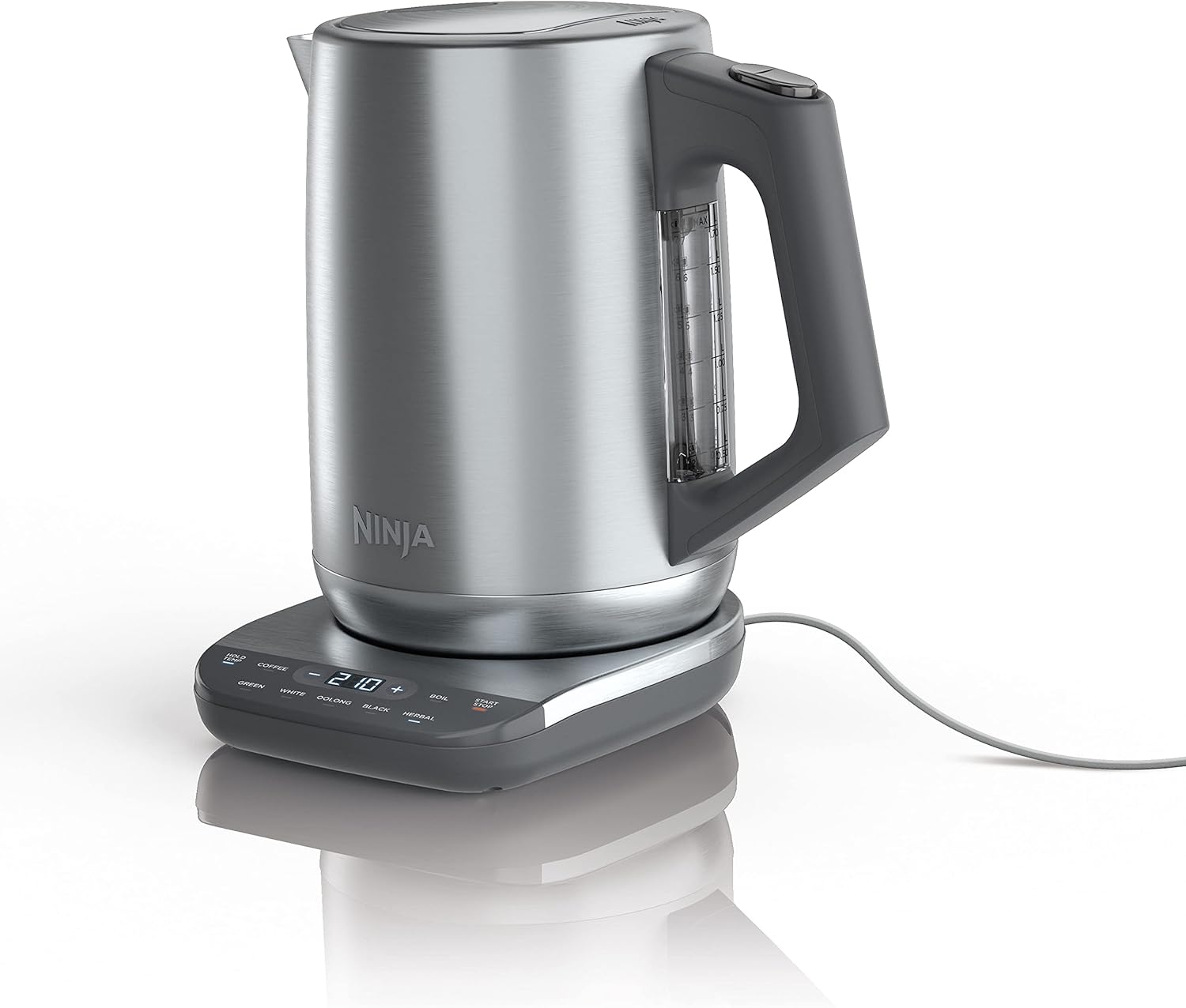 ORANGLES KT200 Precision Temperature Electric Kettle 1500W – 7-Cup Stainless Steel BPA-Free Tea Kettle with Keep Warm Function & Hold Temp Setting (Silver)  - Main Product Image - professional product shot | Buy KT200 Precision Temperature Electric Kettle 1500W – 7-Cup Stainless Steel BPA-Free Tea Kettle with Keep Warm Function & Hold Temp Setting (Silver) online USA | ORANGLES