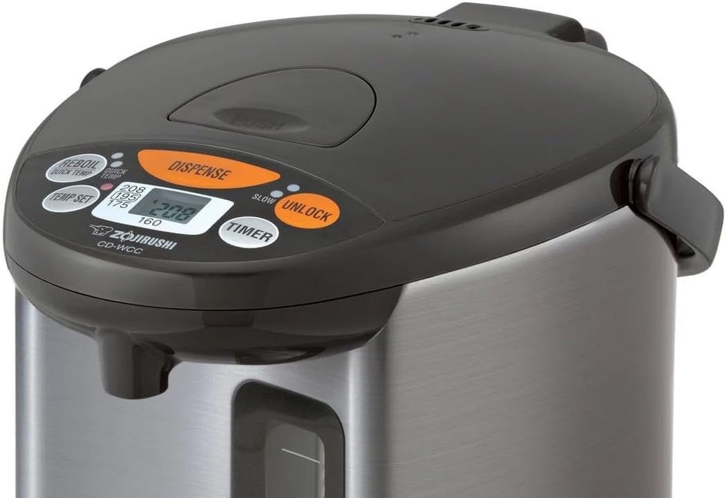 ORANGLES Micom Water Boiler and Warmer 4L (135 oz) – Electric Hot Water Dispenser with Keep Warm Function, Fast Heating & Large Capacity (Silver) - high resolution display - Image 2 of 5 | perfect for office | California | Free Shipping ORANGLES