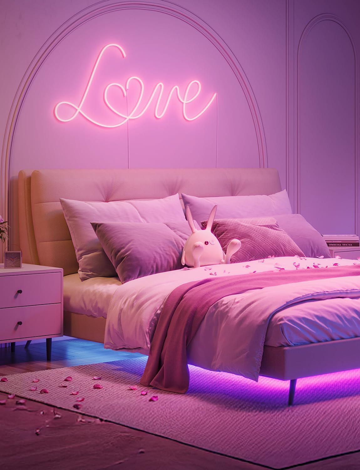 ORANGLES RGBIC Smart Neon Rope Lights 9.8FT – Matter Compatible LED Neon Strip Lights Works with Alexa & Google Assistant for Bedroom & Wall Décor (White) - full product showcase - Image 5 of 5 | suitable for professionals | Florida | Free Shipping ORANGLES