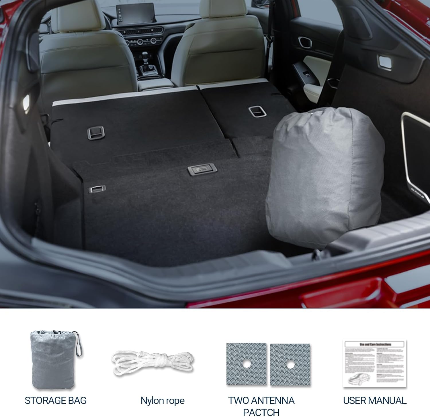 ORANGLES Season Guard Car Cover for Sedans up to 200 Inch – Breathable Lightweight Dustproof Full Exterior Vehicle Cover for Indoor & Light Outdoor Protection (Gray) - angled perspective - Image 4 of 7 | excellent for daily use | New York | Free Shipping ORANGLES