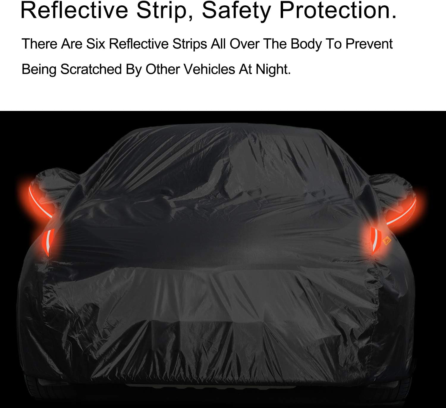 ORANGLES Full Sedan Car Cover Waterproof All Weather – Windproof Dustproof UV Protection Scratch Resistant Universal Indoor & Outdoor Vehicle Cover - high resolution display - Image 2 of 5 | perfect for office | California | Free Shipping ORANGLES