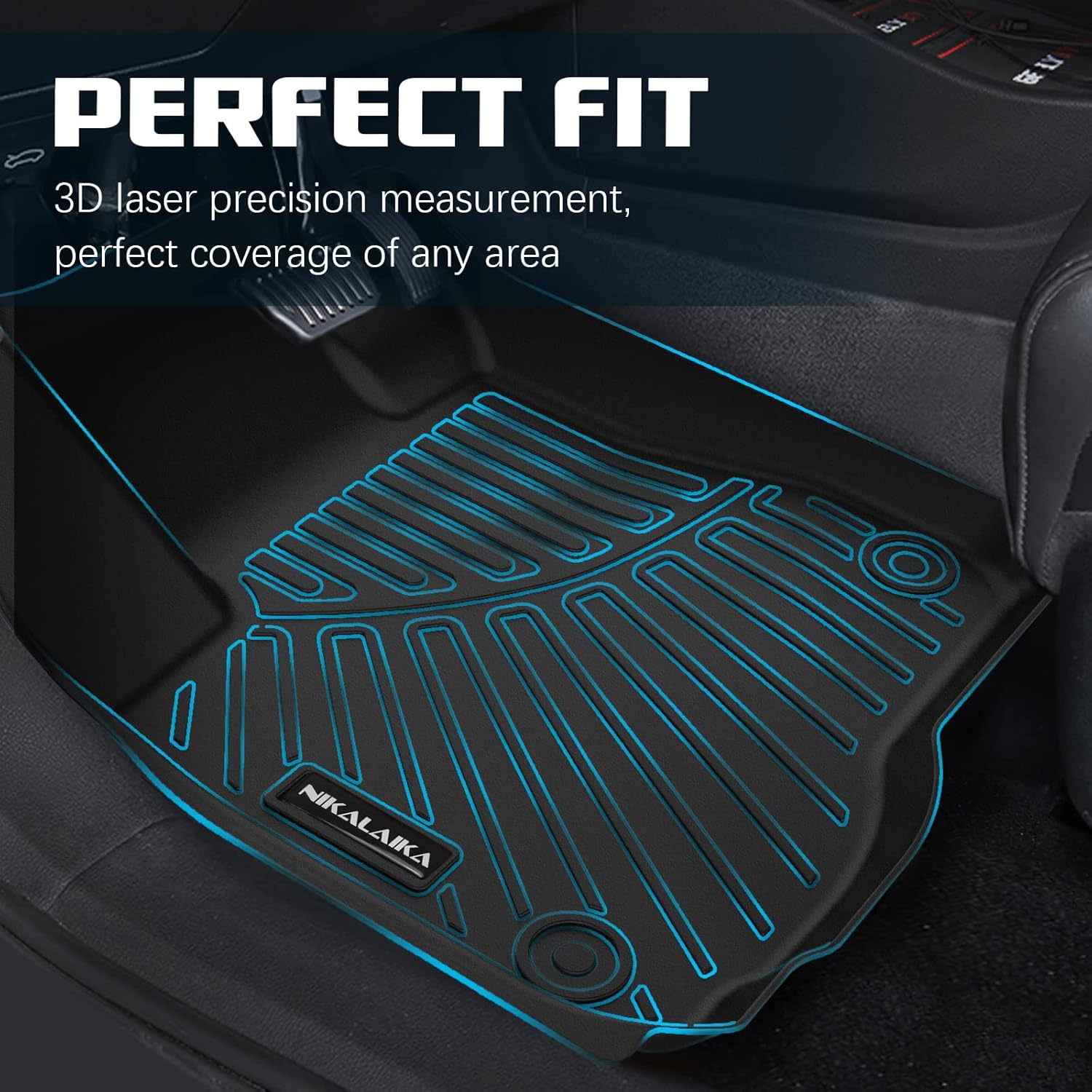 ORANGLES All Weather Floor Mats & Cargo Liners for Toyota Camry 2012–2017 (Non-Hybrid) – TPE Rubber Full Set Floor Liners & Trunk Mat Accessories - angled perspective - Image 4 of 5 | excellent for daily use | New York | Free Shipping ORANGLES