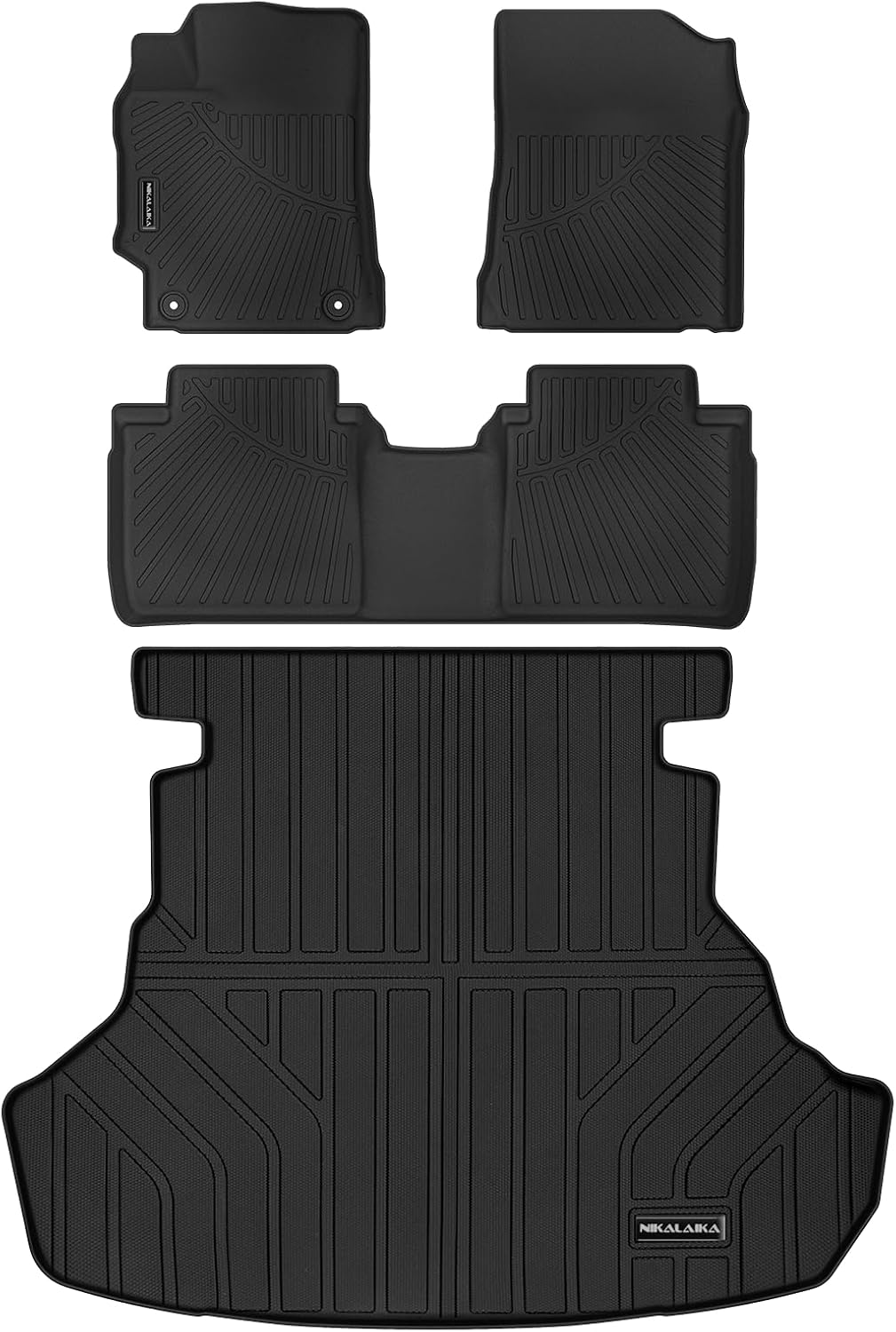 ORANGLES All Weather Floor Mats & Cargo Liners for Toyota Camry 2012–2017 (Non-Hybrid) – TPE Rubber Full Set Floor Liners & Trunk Mat Accessories - full product showcase - Image 5 of 5 | suitable for professionals | Florida | Free Shipping ORANGLES