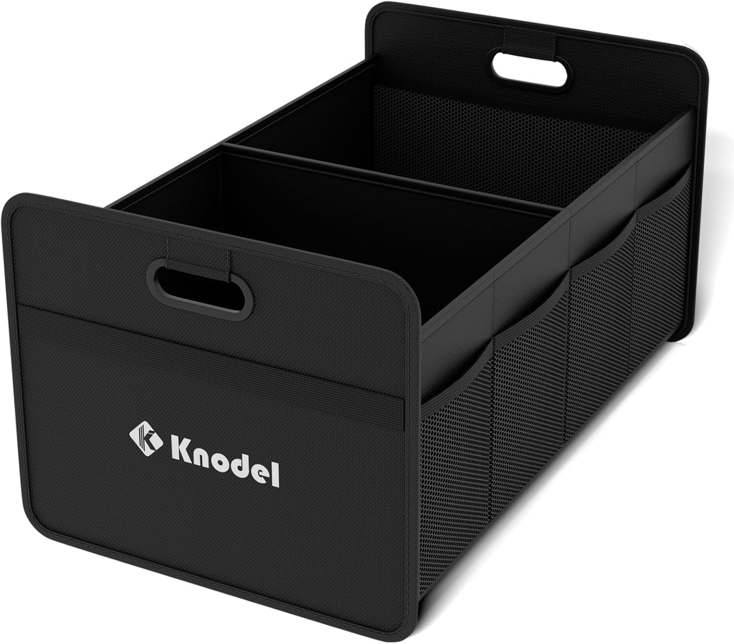 K KNODEL Car Trunk Organizer – Foldable Automotive Storage Box with Reinforced Handles for Car, SUV & Truck (Small, Black)
