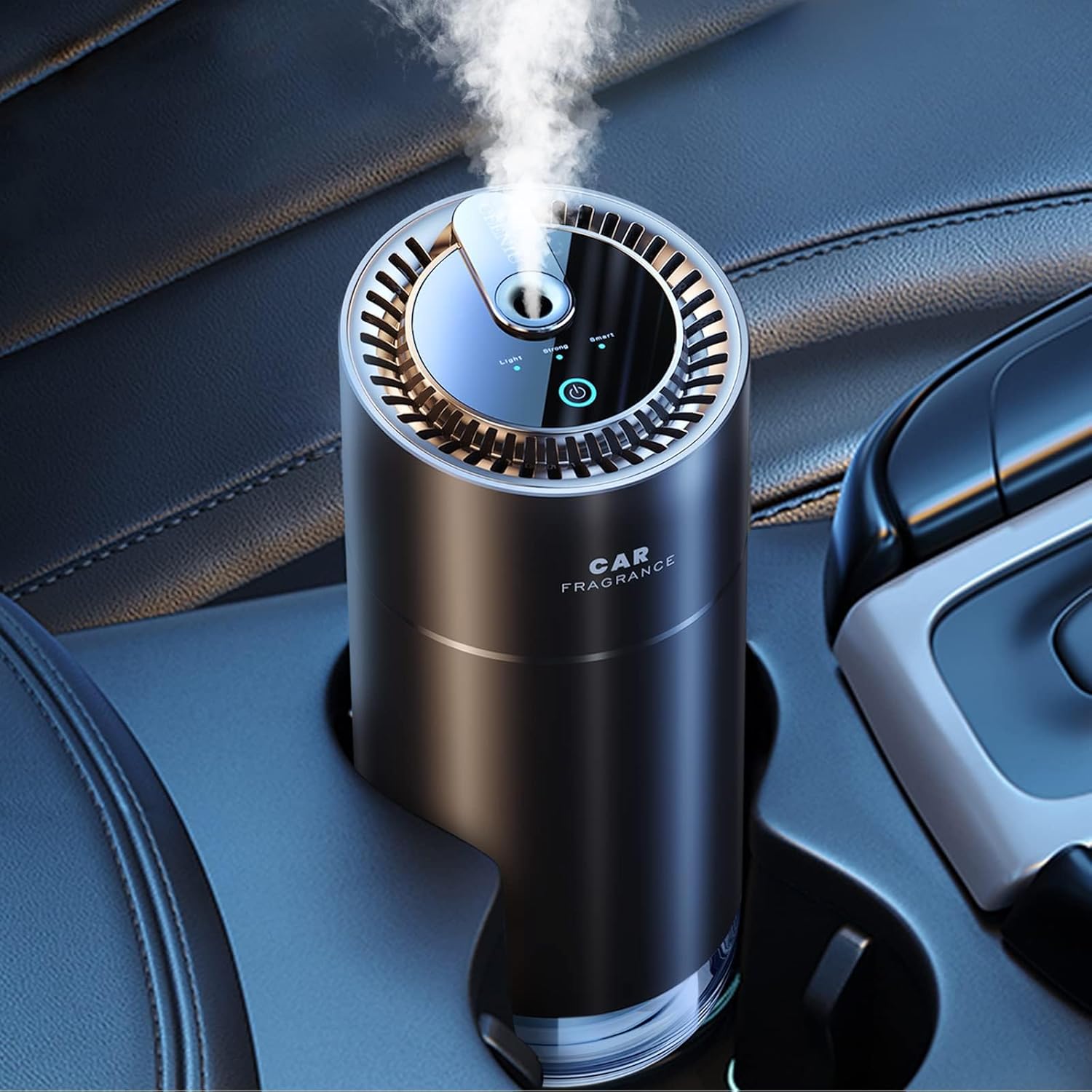 Ceeniu Smart Car Air Freshener – Ultrasonic Mist Aroma Diffuser with Auto On/Off, Adjustable Natural Cologne Fragrance & Built-In Battery