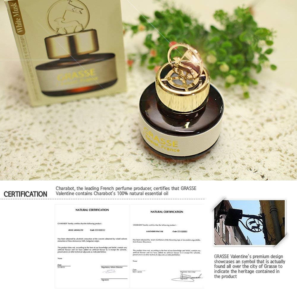 ORANGLES Bullsone Grasse L'esterel Natural Car Air Freshener – Luxury Bulgarian Rose Car Perfume for Long-Lasting Vehicle Fragrance - detailed closeup view - Image 3 of 3 | great for travel | Texas | Free Shipping ORANGLES