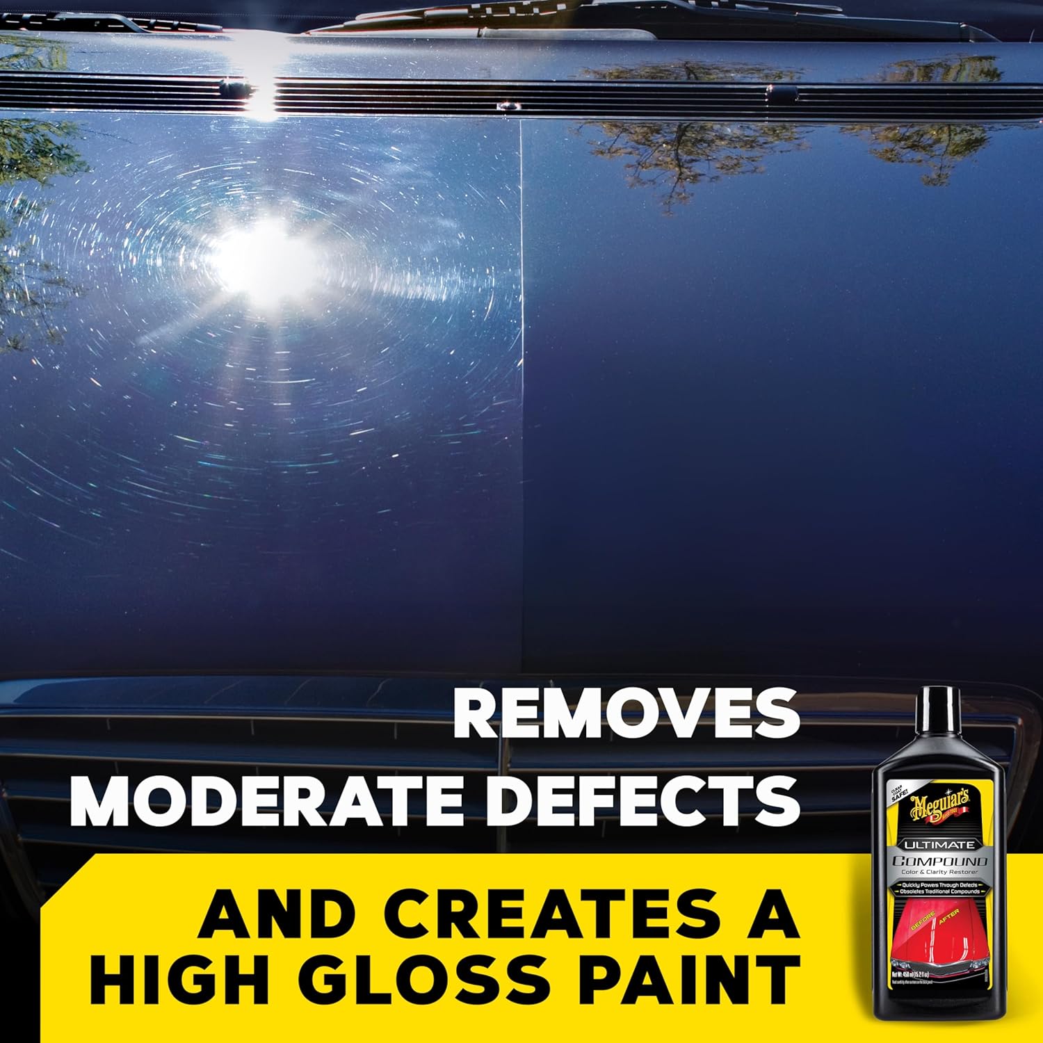 ORANGLES Ultimate Compound Pro-Grade Car Scratch Remover – Paint Correction Compound for Clear Coat & Single Stage Paint, Gloss & Shine Restorer (15.2 Oz) - angled perspective - Image 4 of 5 | excellent for daily use | New York | Free Shipping ORANGLES