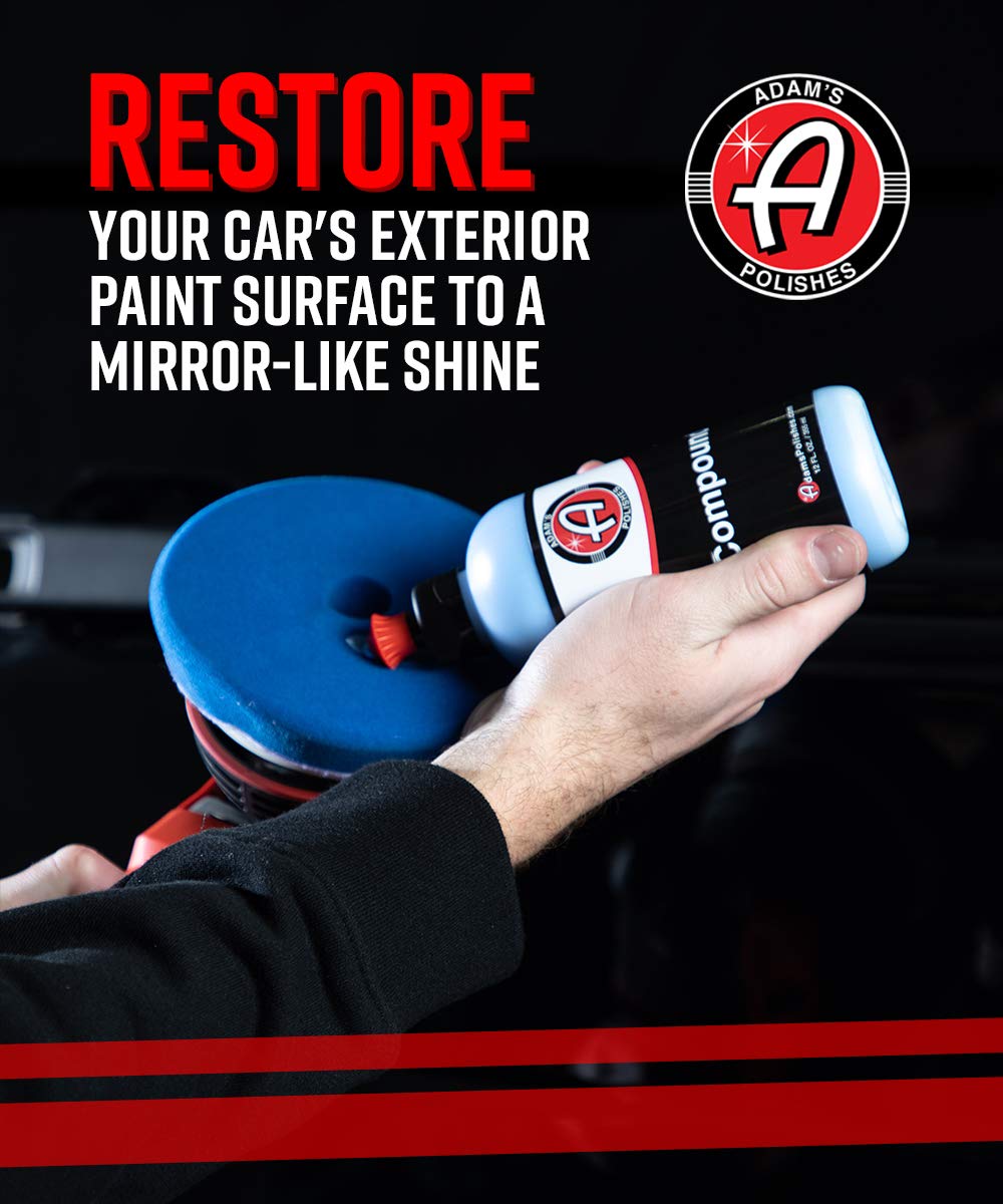 ORANGLES Adam's Polishes 2-Step Polishing System Combo (12oz) – Silicone-Free Body Shop Safe Paint Correction & Finishing Kit for Clear Coat, Gel Coat & Single Stage Finishes - angled perspective - Image 4 of 5 | excellent for daily use | New York | Free Shipping ORANGLES