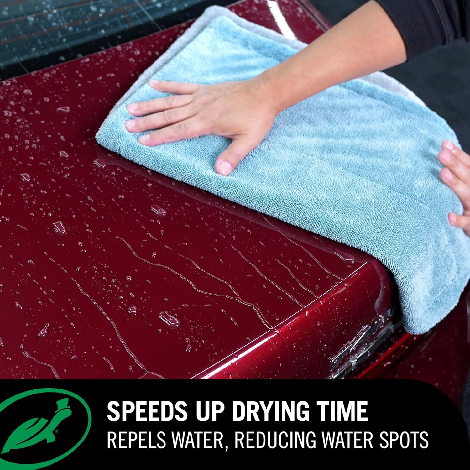 ORANGLES Turtle Wax 1-Step Wax and Dry 50834 – Quick Spray Wax for High Shine Finish, Includes Microfiber Towel, 26 oz Double Pack for Cars, Trucks, Motorcycles & RVs - high resolution display - Image 2 of 4 | perfect for office | California | Free Shipping ORANGLES