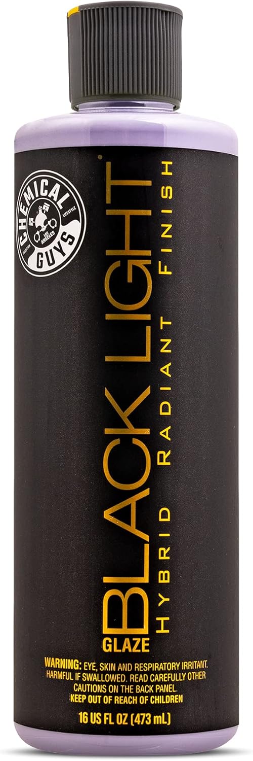 Chemical Guys Black Light Hybrid Radiant Finish – Premium Glaze & Car Sealant for Black & Dark Paint, Enhances Depth, Gloss & Protection (16 fl oz)