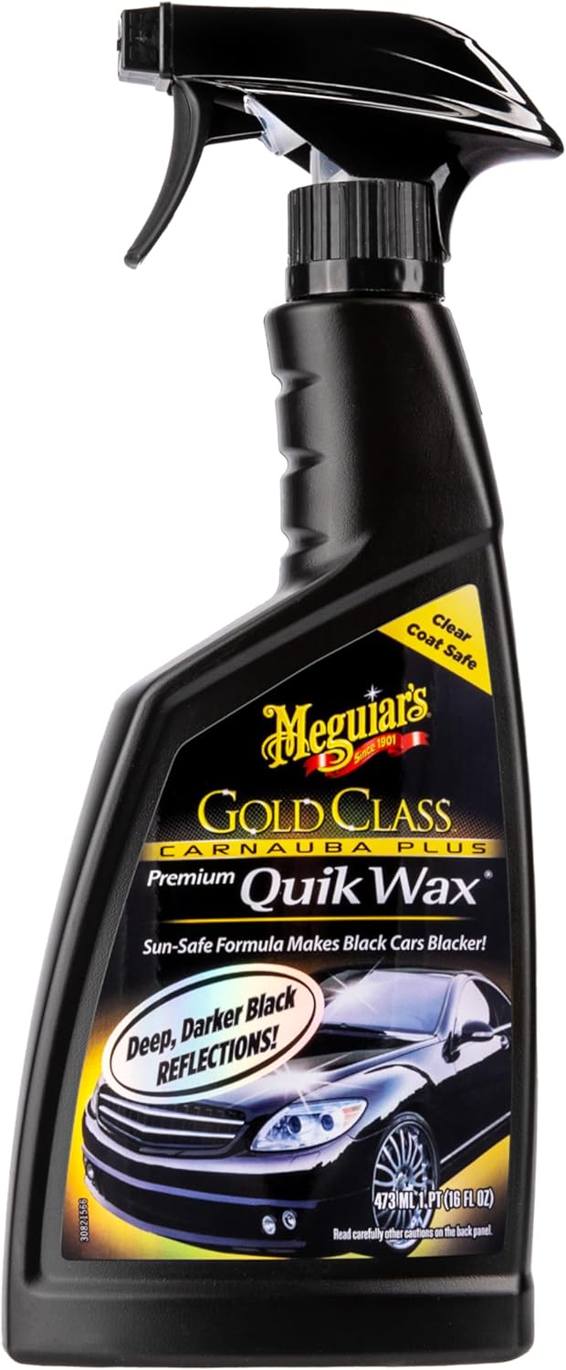 ORANGLES Meguiar's G7716 Gold Class Carnauba Quik Wax – Spray Wax for Rich Shine & Depth, Clear Coat Safe Formula with Long-Lasting Gloss (16 oz) - high resolution display - Image 2 of 5 | perfect for office | California | Free Shipping ORANGLES