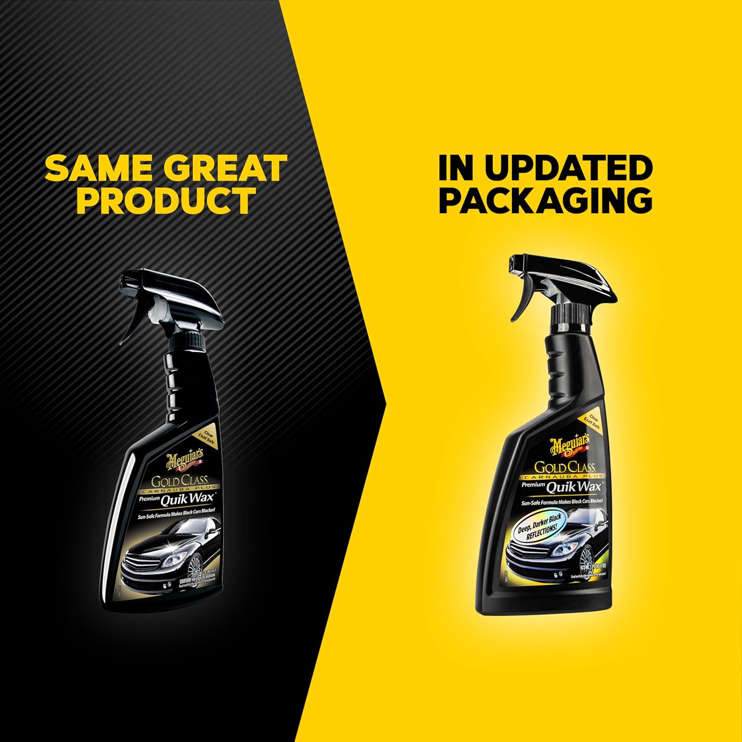 ORANGLES Meguiar's G7716 Gold Class Carnauba Quik Wax – Spray Wax for Rich Shine & Depth, Clear Coat Safe Formula with Long-Lasting Gloss (16 oz) - angled perspective - Image 4 of 5 | excellent for daily use | New York | Free Shipping ORANGLES
