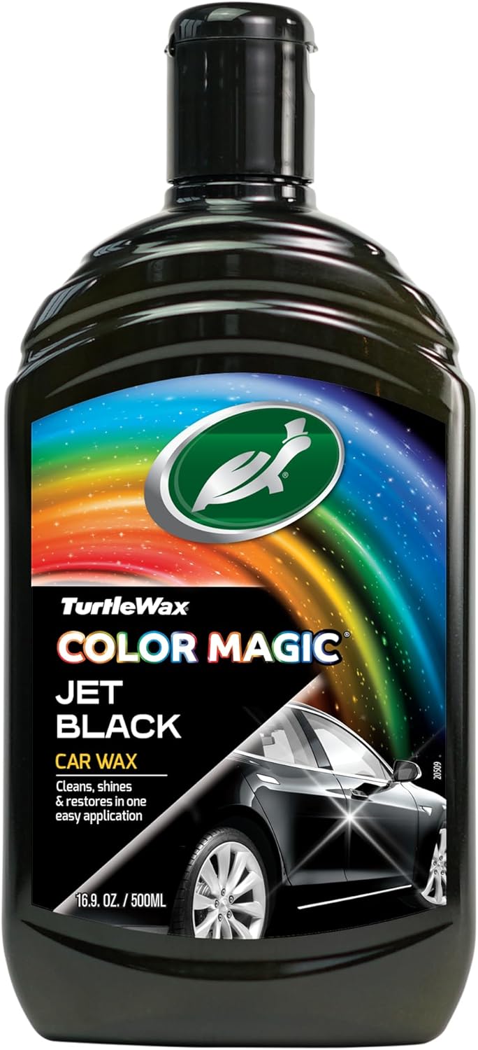 Turtle Wax Color Magic Car Paintwork Polish – Black 500ml, Restores Color, Shine & Gloss with Long-Lasting Paint Enhancement Formula