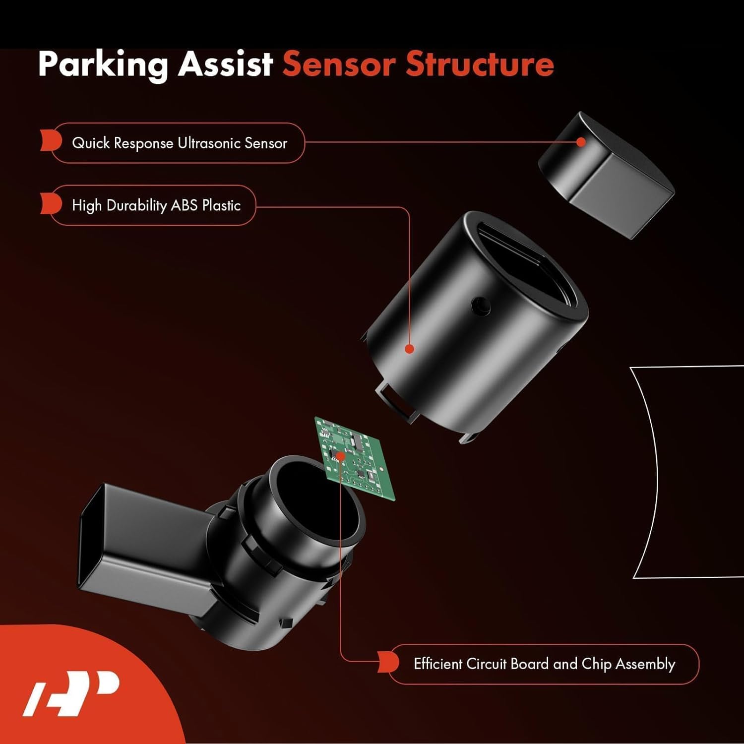 ORANGLES A-Premium Reverse Backup Parking Assist Sensor – OEM Replacement for BMW X5, X6, X4, 740i, 750i, i3, i8 & Mini Cooper Clubman - high resolution display - Image 2 of 4 | perfect for office | California | Free Shipping ORANGLES