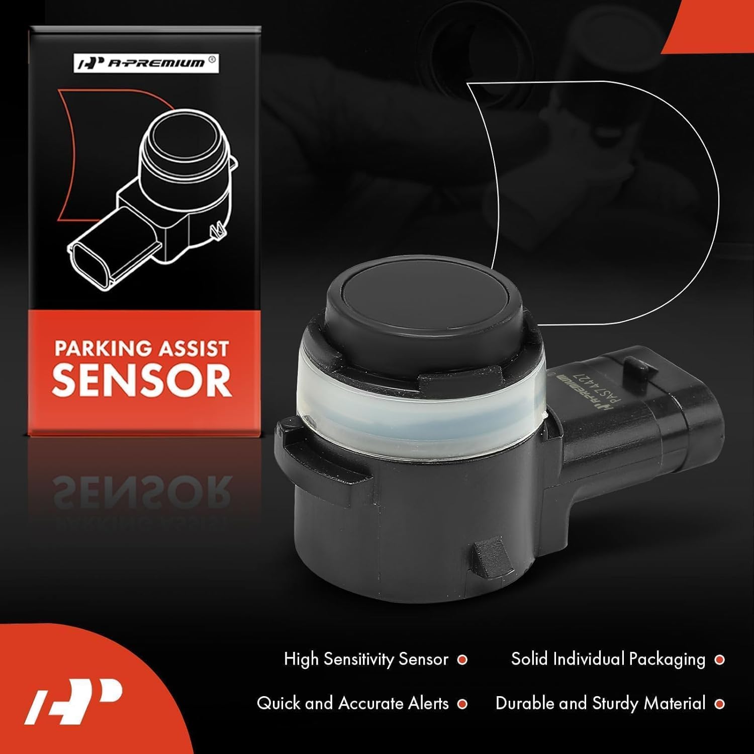 ORANGLES A-Premium Reverse Backup Parking Assist Sensor – OEM Replacement for BMW X5, X6, X4, 740i, 750i, i3, i8 & Mini Cooper Clubman - detailed closeup view - Image 3 of 4 | great for travel | Texas | Free Shipping ORANGLES