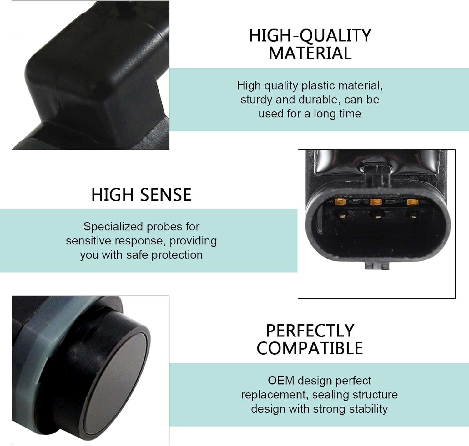 ORANGLES 1PC Backup Parking Sensor 4H0919275A / 1S0919275A – Reverse Parking Assist Sensor Compatible with VW Golf & Audi A5 (Black) - high resolution display - Image 2 of 4 | perfect for office | California | Free Shipping ORANGLES