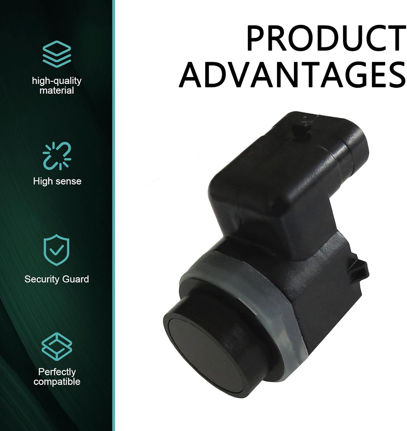 ORANGLES 1PC Backup Parking Sensor 4H0919275A / 1S0919275A – Reverse Parking Assist Sensor Compatible with VW Golf & Audi A5 (Black) - angled perspective - Image 4 of 4 | excellent for daily use | New York | Free Shipping ORANGLES