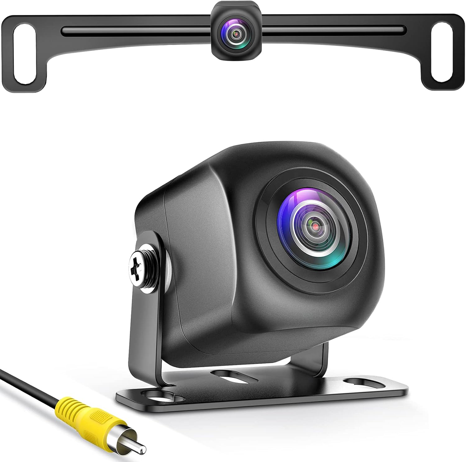PixelMan AHD 1080P Backup Camera PMD2A-S – 170° Wide Angle Metal Rearview Reverse Camera with Night Vision & IP69 Waterproof Design