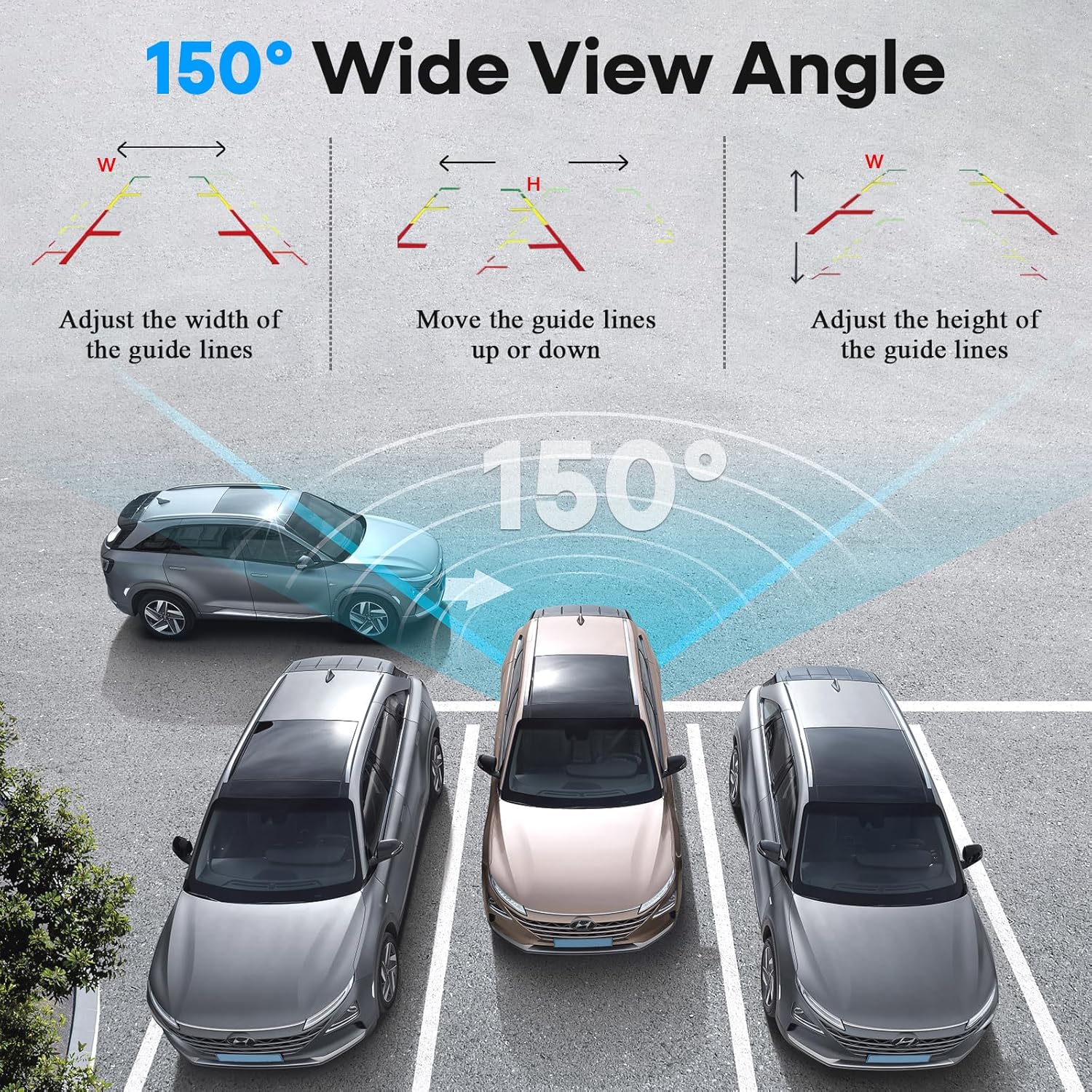 ORANGLES HD 1080P Backup Camera with Monitor – Plug & Play Rear View Camera System with Starlight Night Vision, Zero-Lag Real-Time Display for Cars, Trucks & SUVs - high resolution display - Image 2 of 5 | perfect for office | California | Free Shipping ORANGLES