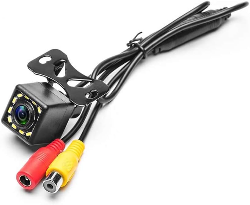 Camecho Vehicle Backup Camera – Waterproof 170° Wide Angle Rear View Camera with 12 LED Night Vision for Reversing & Parking