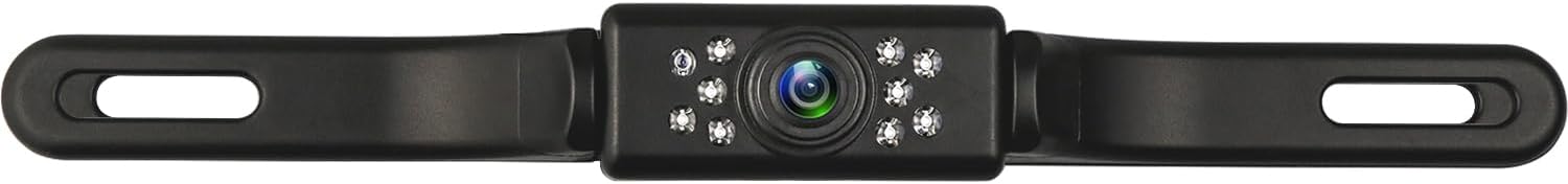 HD Car Backup Camera with 9 LED Night Vision Lights – Front & Rear License Plate View Camera, Wide Angle IP69K Waterproof Reverse Camera for Cars, SUVs & Trucks