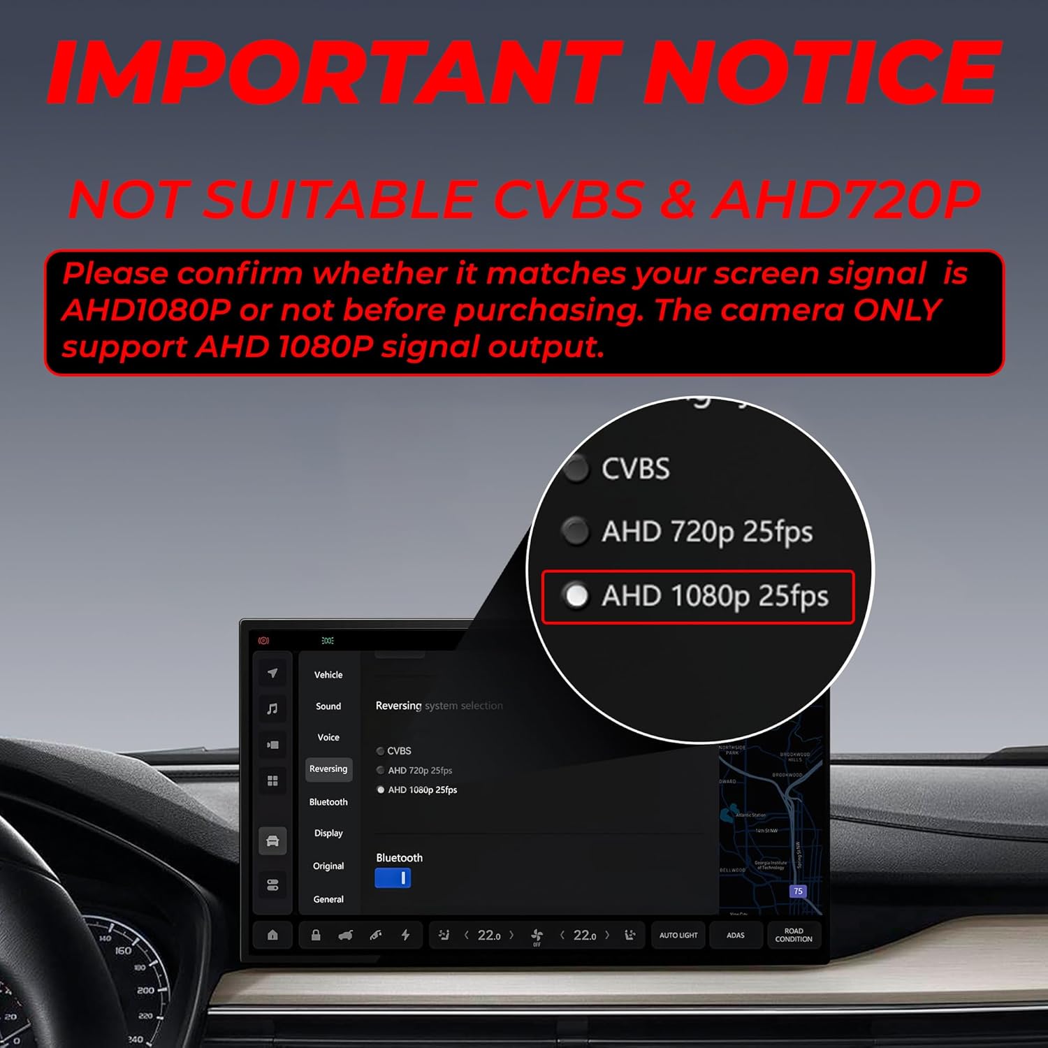ORANGLES AHD 1080P Backup Camera for Car – 170° Wide Angle License Plate Rear View Camera with Night Vision & IP69K Waterproof Design for Cars, SUVs & RVs - angled perspective - Image 4 of 4 | excellent for daily use | New York | Free Shipping ORANGLES