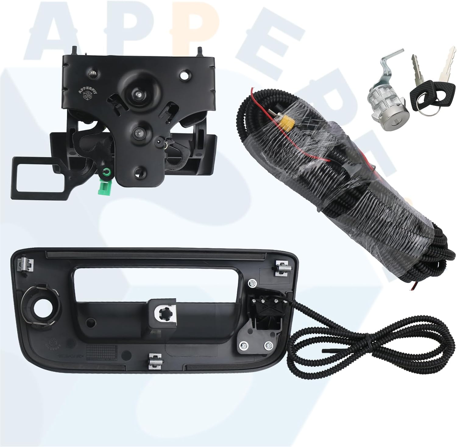 ORANGLES Tailgate Handle Backup Camera with Bezel Trim & Lock Cylinder – Compatible with Chevrolet Silverado & GMC Sierra 1500/2500/3500 Trucks (2007–2014) - angled perspective - Image 4 of 4 | excellent for daily use | New York | Free Shipping ORANGLES