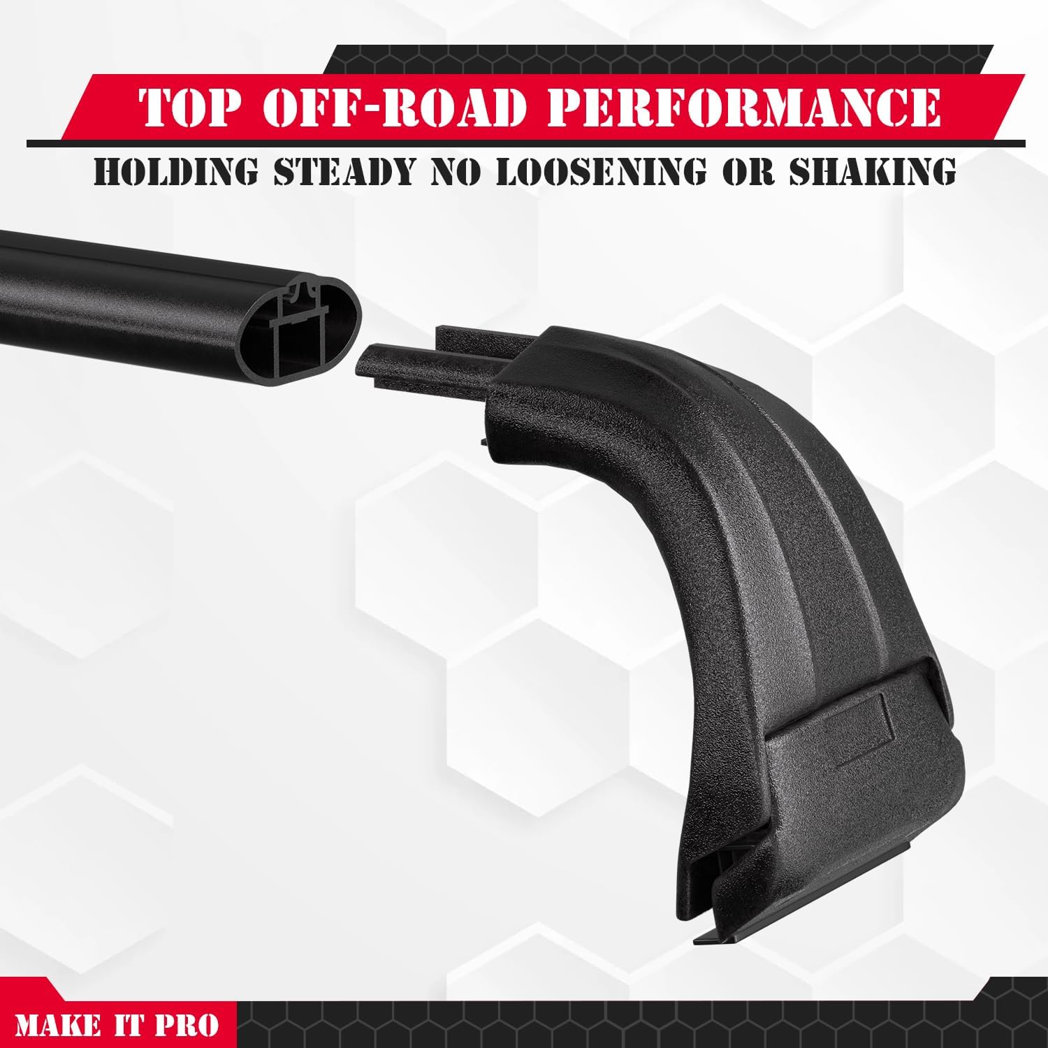 ORANGLES KitsPro 260 lbs Roof Rack Cross Bars for Jeep Wrangler 2007–2026 & Jeep Gladiator 2020–2026 – Heavy Duty Aluminum Cargo Crossbars for Hard Top Roof - high resolution display - Image 2 of 4 | perfect for office | California | Free Shipping ORANGLES