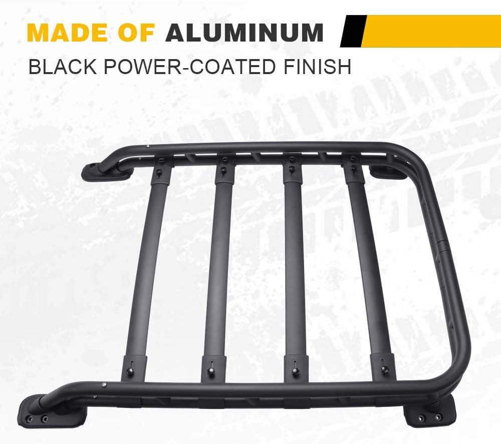 ORANGLES Roof Rack Basket Compatible with Toyota 4Runner 2010–2024 – Rooftop Cargo Basket with Extra Bars & Heavy Duty Luggage Carrier - detailed closeup view - Image 3 of 4 | great for travel | Texas | Free Shipping ORANGLES
