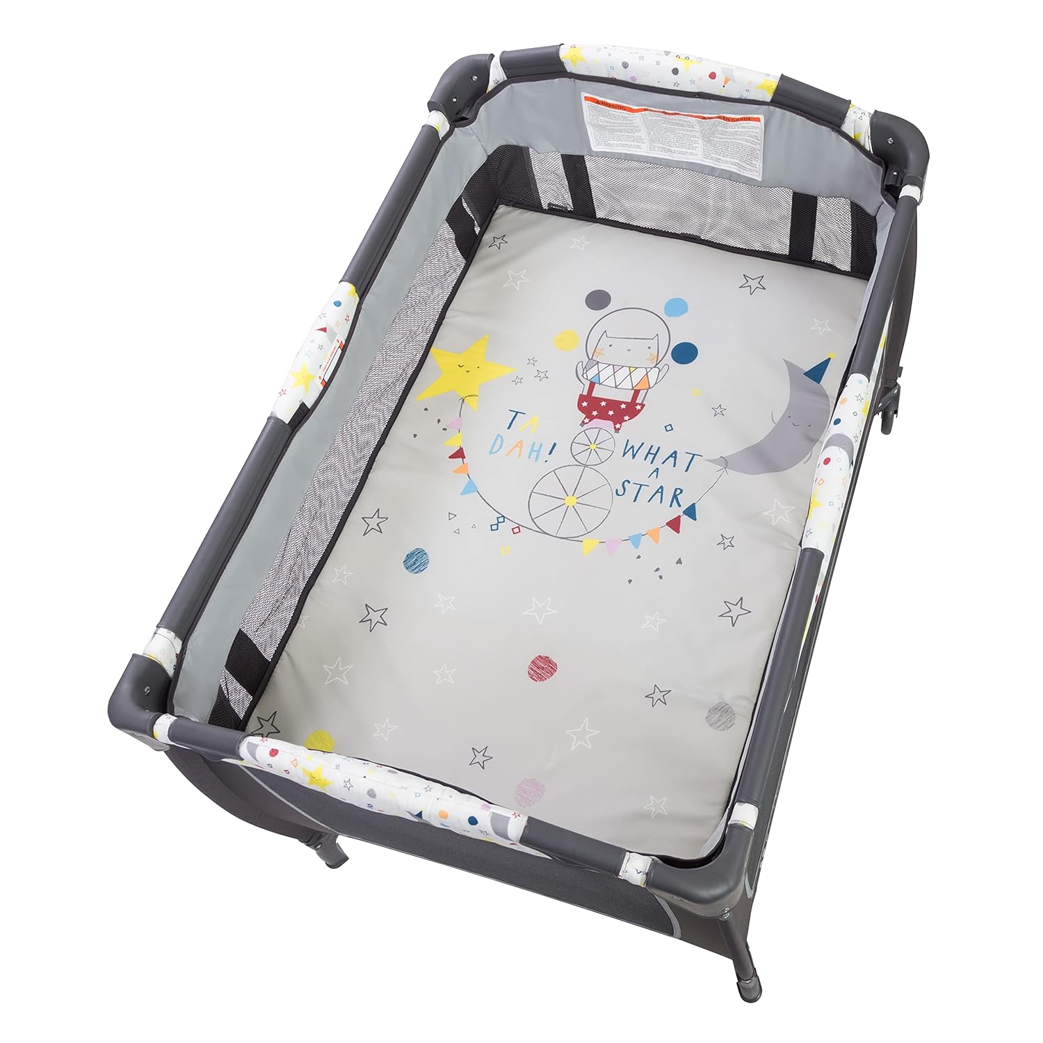 ORANGLES Baby Trend Lil' Snooze Deluxe II Nursery Center – Twinkle Twinkle Little Moon Portable Baby Playard with Bassinet & Changing Station - high resolution display - Image 2 of 4 | perfect for office | California | Free Shipping ORANGLES